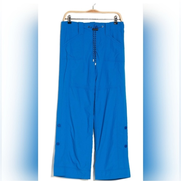 KkCo Roll Hem Wide Leg Pants Cobalt - Picture 2 of 3